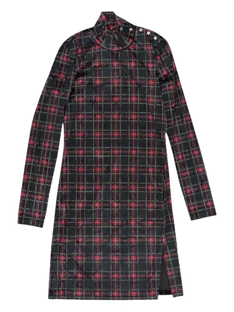 Callipygian plaid mini dress