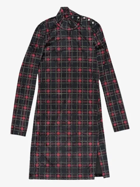 Callipygian robe courte à motif tartan