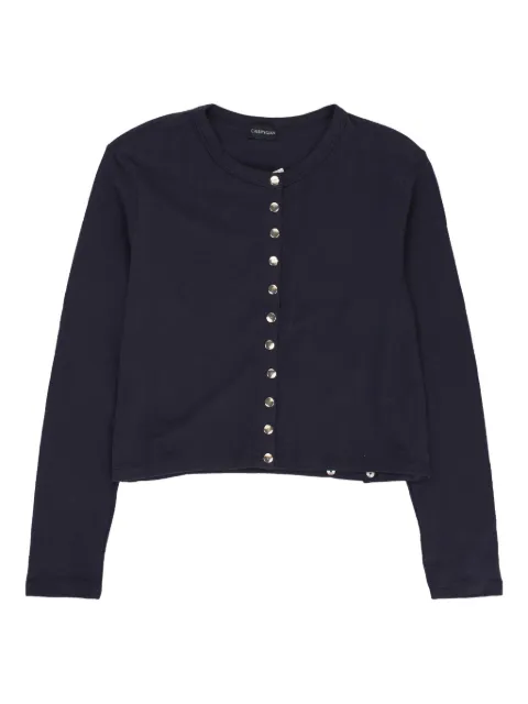 Callipygian snap cardigan