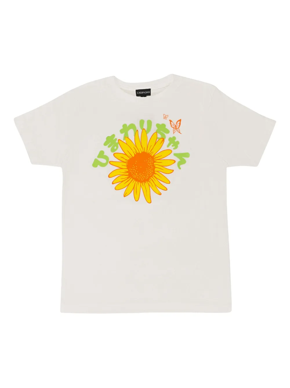 Callipygian Flower Baby Tシャツ - ホワイト Callipygian Flower Baby Tシャツ - ホワイト