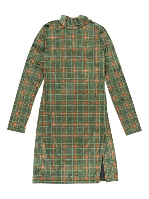 Callipygian plaid mini dress