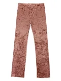 Callipygian crushed velvet trousers - Pink