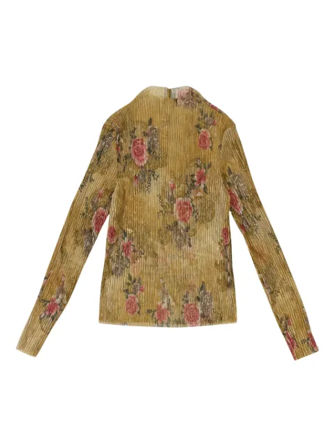 Callipygian floral-print top