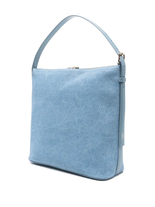 トートバッグ A.P.C. Vera Shoulder Bag - Cotton - Blue A.P.C. Vera Shoulder Bag | Blue | FARFETCH