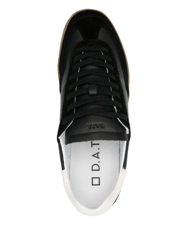 D.A.T.E. レザースニーカー | ブラック | FARFETCH JP