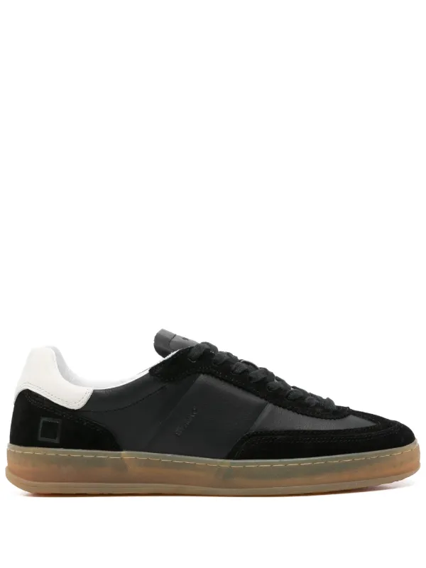 D.A.T.E. レザースニーカー | ブラック | FARFETCH JP