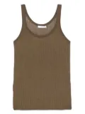 Helmut Lang pointelle ribbed tank top - Green
