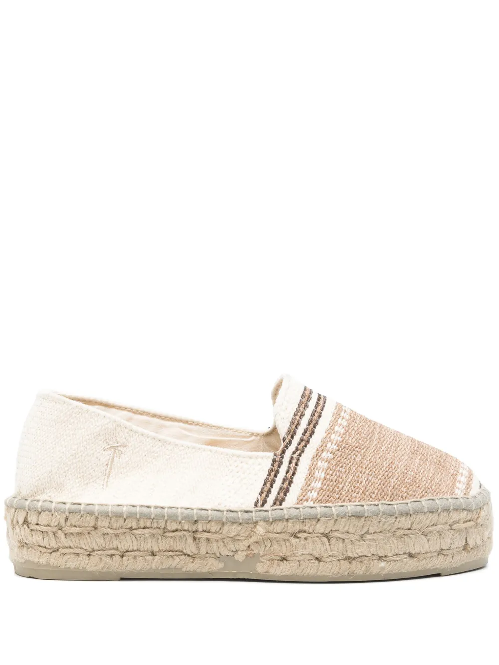 Manebi striped espadrilles Neutrals