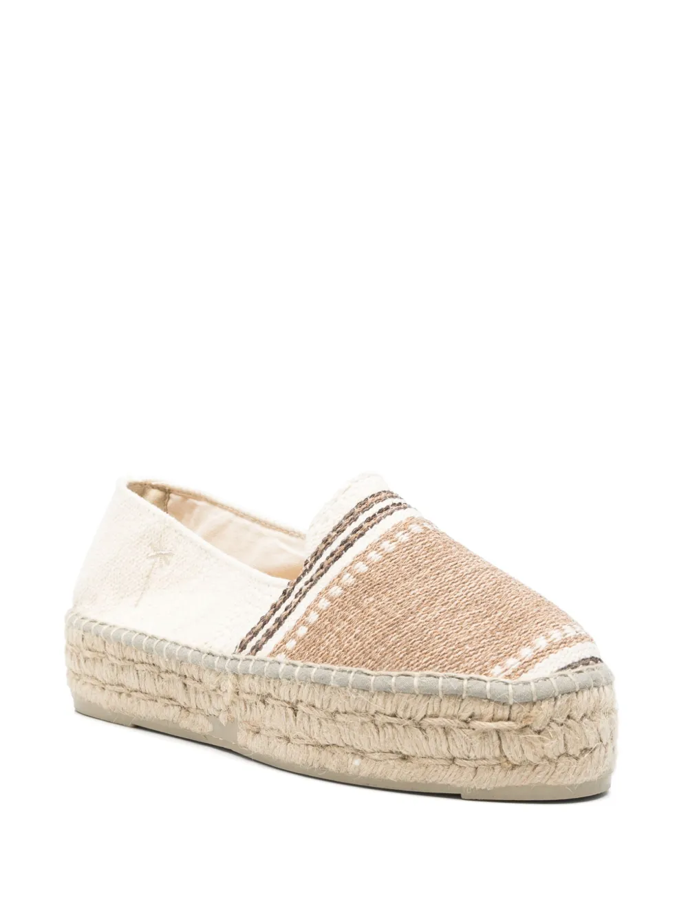 Manebi striped espadrilles Neutrals