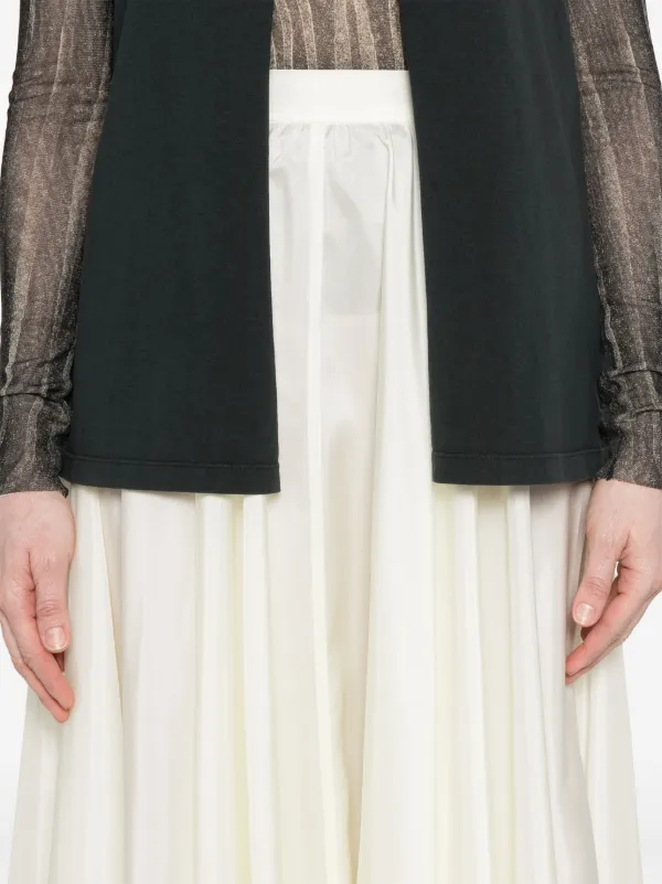 スカート Maison Margiela Maxi Skirt With Flowing Silhouette MM6 Maison Margiela Layered Asymmetric Maxi Skirt | Black