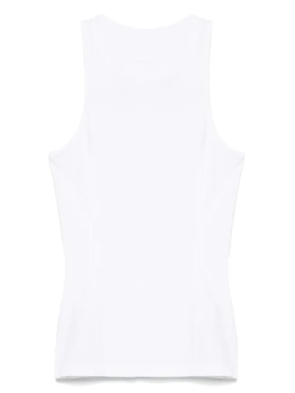 トップス Mowalola White Am I A Cotton Tank Top Mowalola White Am I A Cotton Tank Top | Smart Closet