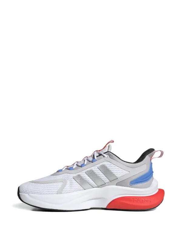 Adidas Alphabounce Plus "Cloud White/Silver Metallic/Blue Fusion" Sneakers  | White | FARFETCH GE