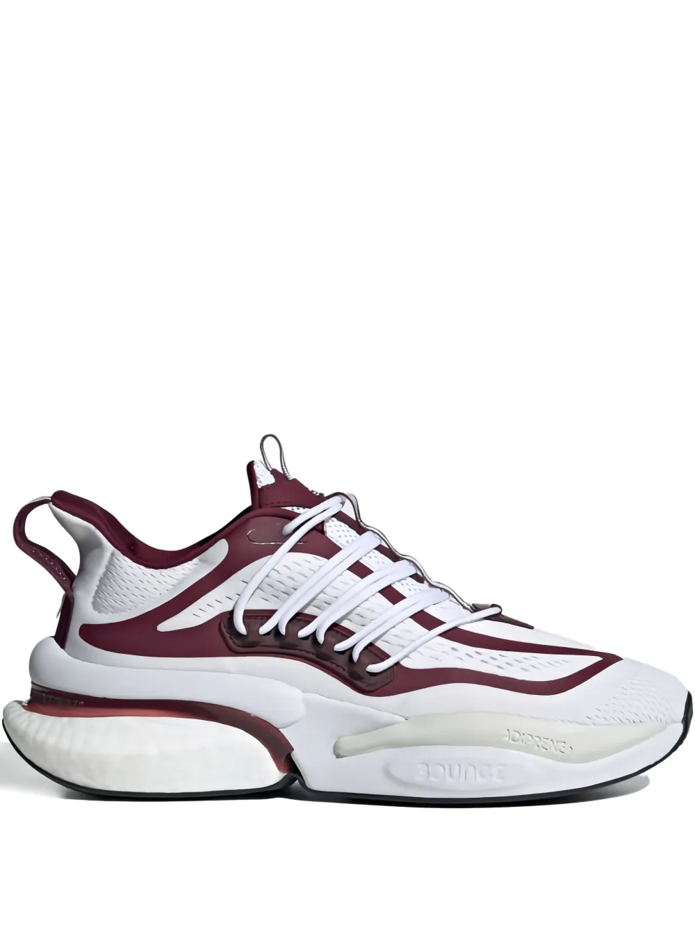 adidas Mississippi State Alphaboost V1 "Cloud White Team Maroon Cool Grey" sneakers