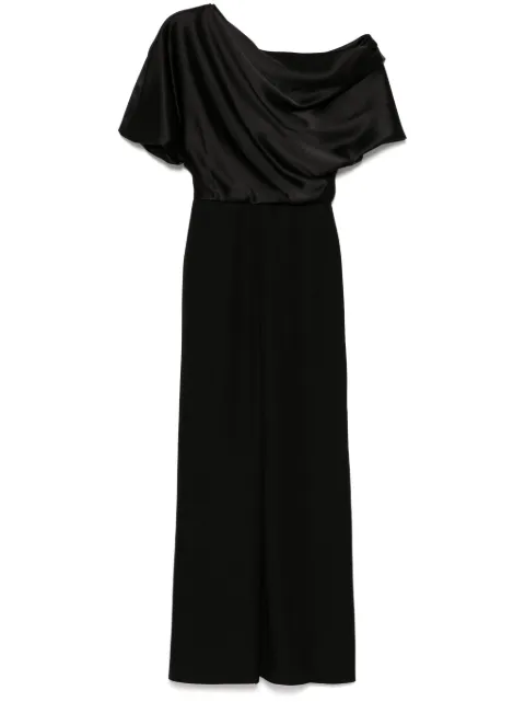 Amsale jumpsuit ancho con hombros descubiertos