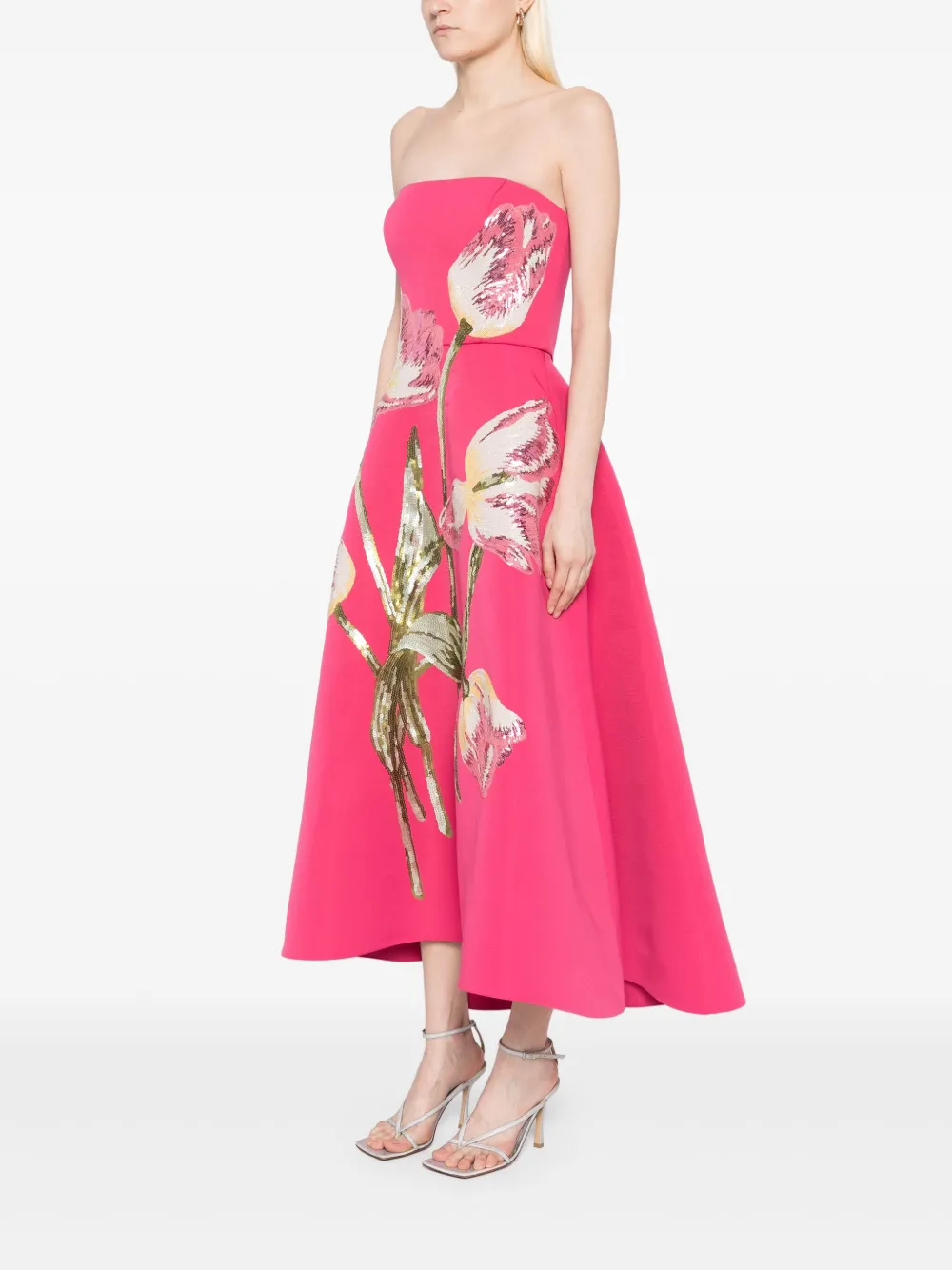 Amsale Jurk met pailletten Roze