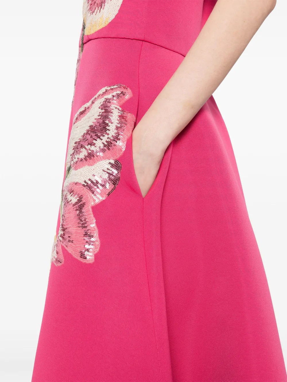 Amsale Jurk met pailletten Roze