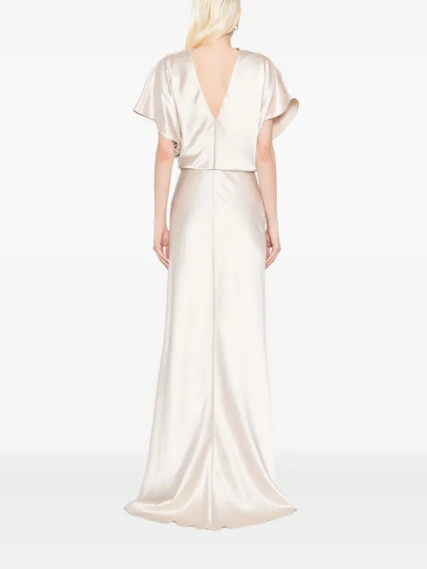 amsale champagne bridesmaid dress Denver Charming V Neck Appliques Long Chiffon Mother of the Bride & Gr