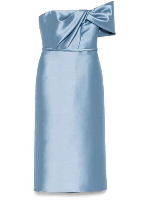 Amsale bow cocktail dress