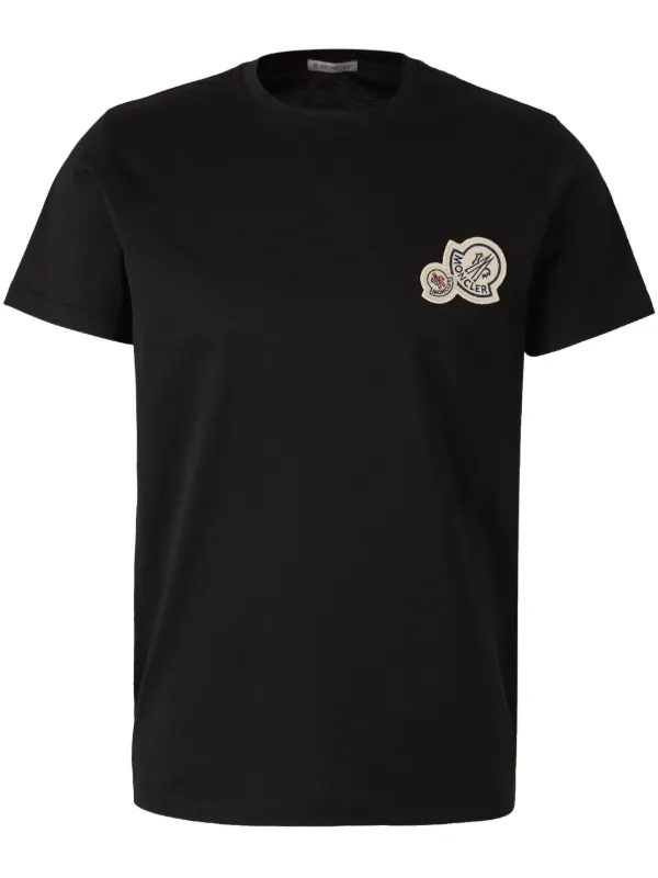 Moncler Cotton t-shirt | Black | FARFETCH JO
