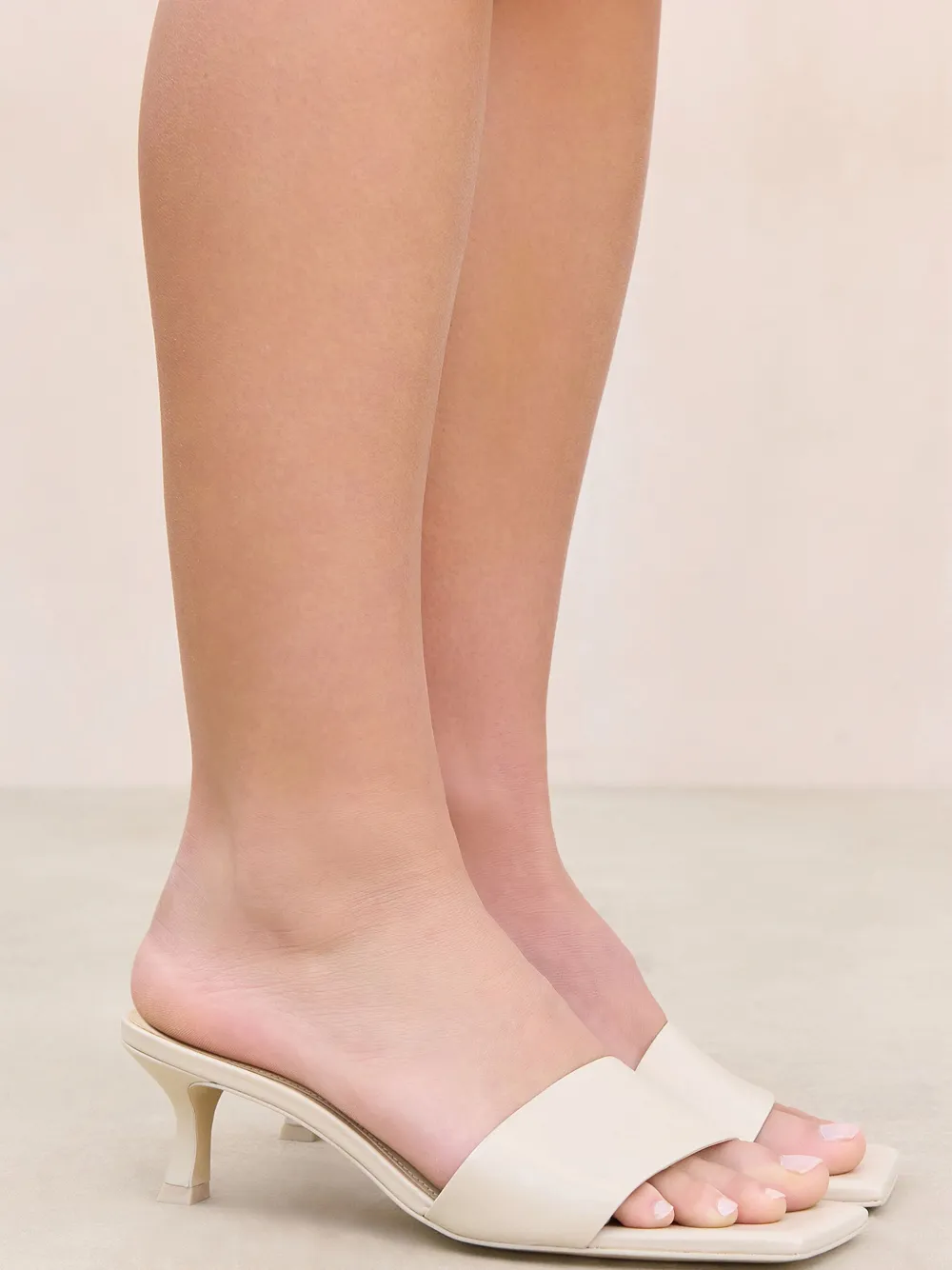 Cult Gaia Ada Sandals Alabaster In Neutrals