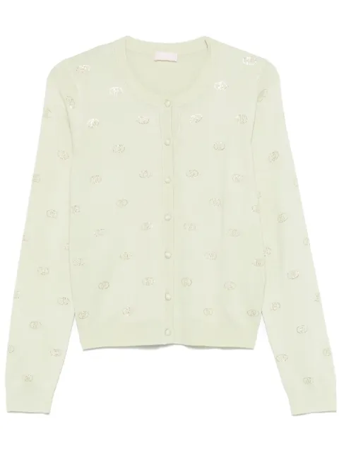 LIU JO logo-embellished cardigan