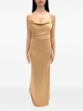 ACTUALEE cowl-neck dress - Brown