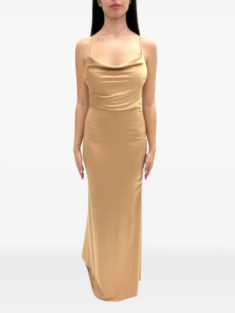 ACTUALEE vestido con cuello desbocado