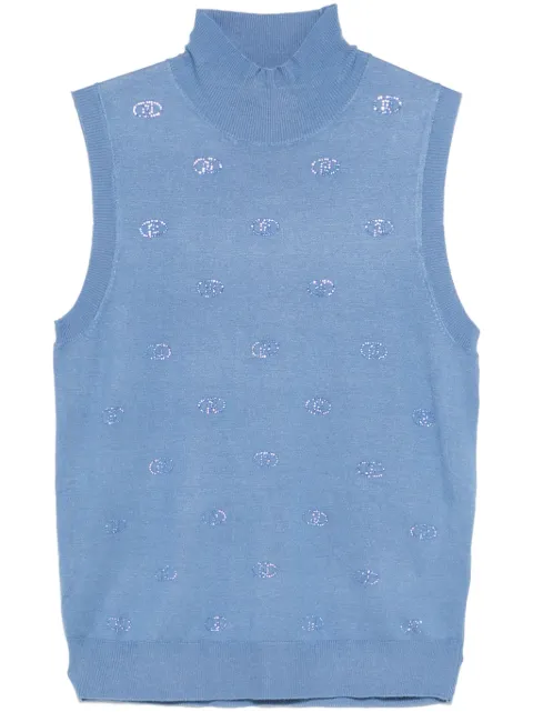LIU JO logo-embellished vest
