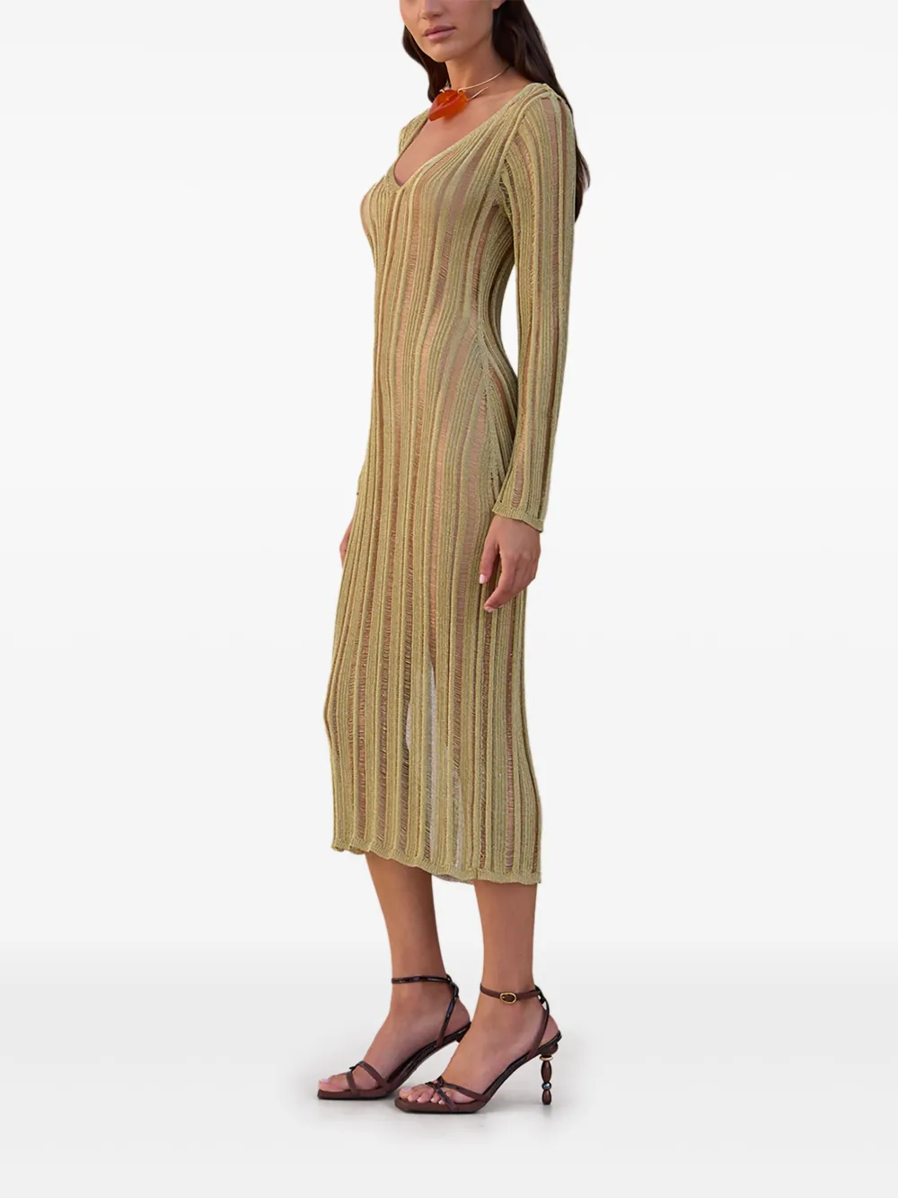 cultgaia Cult Gaia Espen midi-jurk - Goud