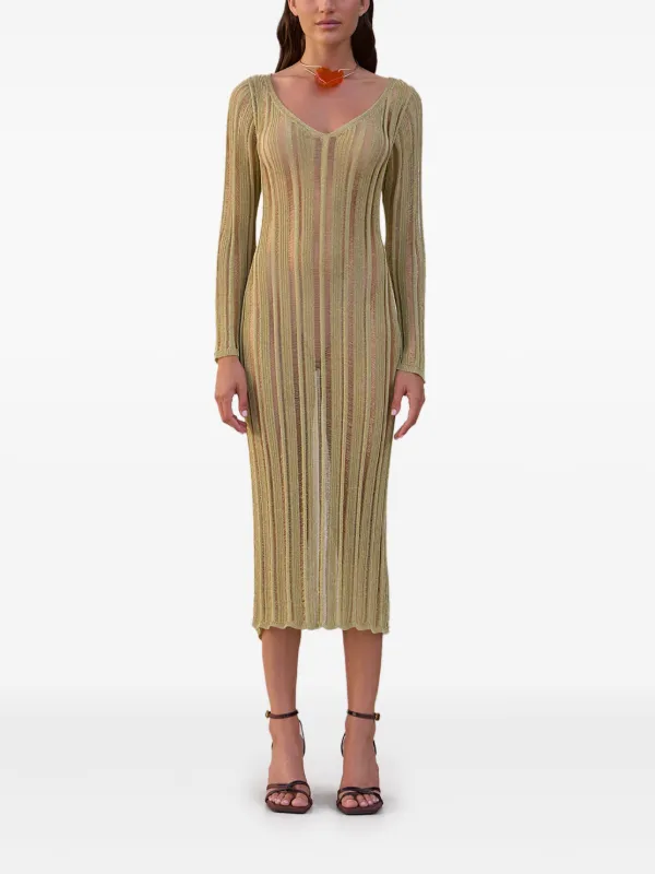 Cult Gaia Espen Midi Dress - Gold