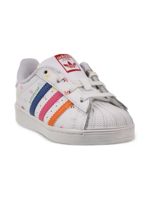 adidas Kids Superstar Trefoil-print sneakers