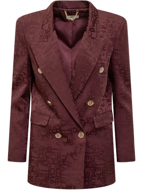 Elisabetta Franchi logo-jacquard blazer