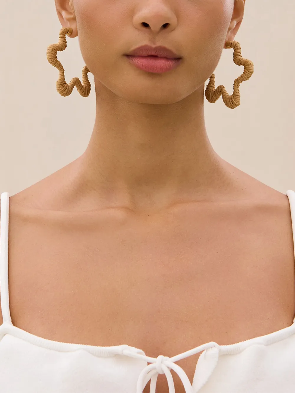 Cult Gaia Emiko Drop Earrings In Neutrals