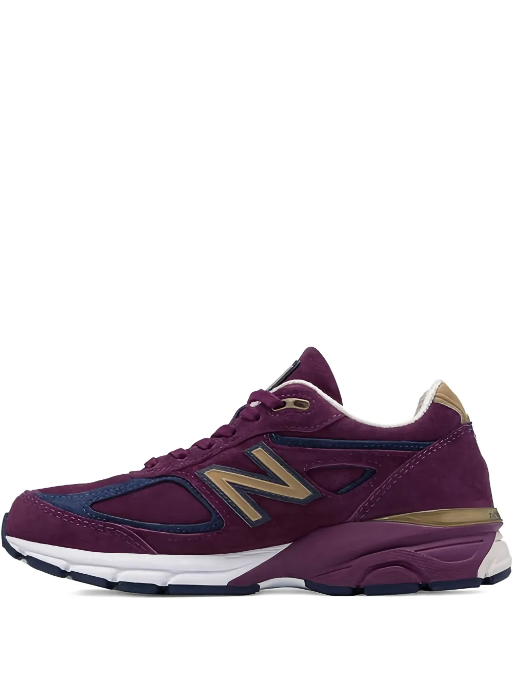 New Balance 990v4 suede trainers | Purple | Image 1