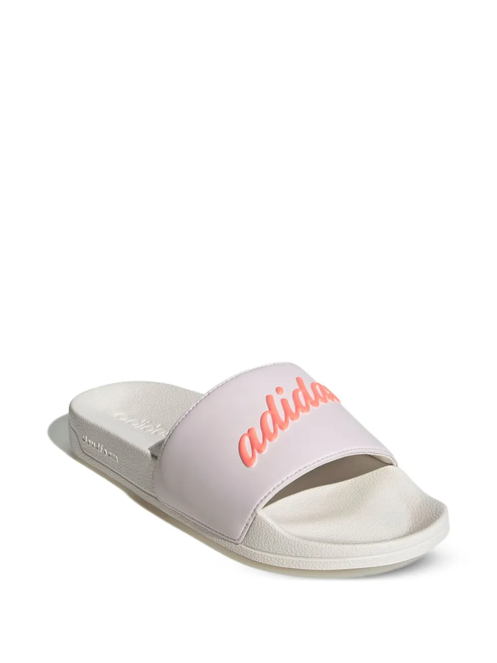 adidas script-logo slides Roze