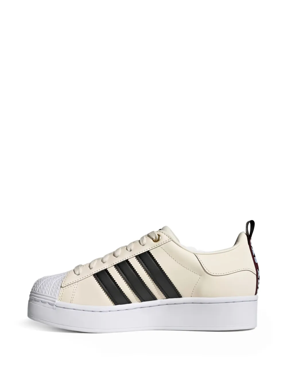 adidas Superstar Bold "Wonder White Core Black Victory Crimson" sneakers Neutrals