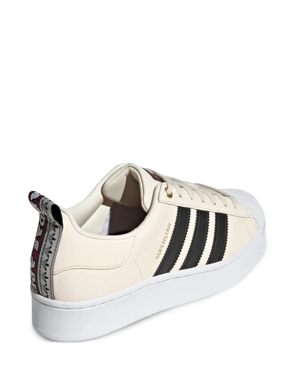 adidas Superstar Bold "Wonder White Core Black Victory Crimson" sneakers Neutrals