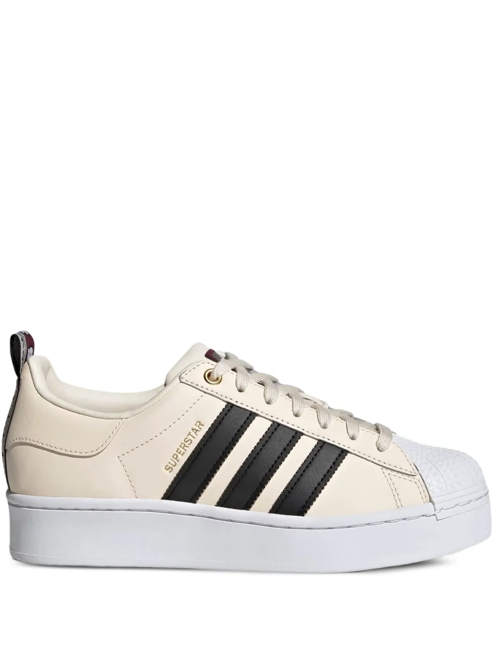 Adidas Superstar Bold "Wonder White Core Black Victory Crimson" sneakers Neutrals