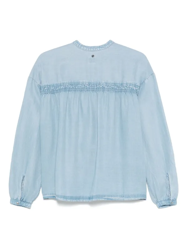 売れ筋商品|||ボス シャツ レディース トップス BIZZAN - Button-down blouse - light/pastel blue BOSS BIZZAN - Button-down blouse - light/pastel blue/light