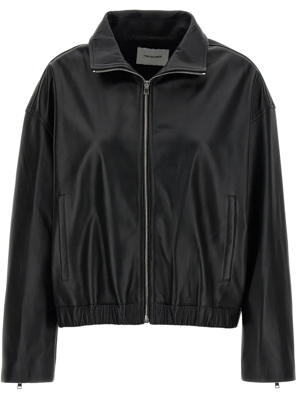 leather bomber jacket