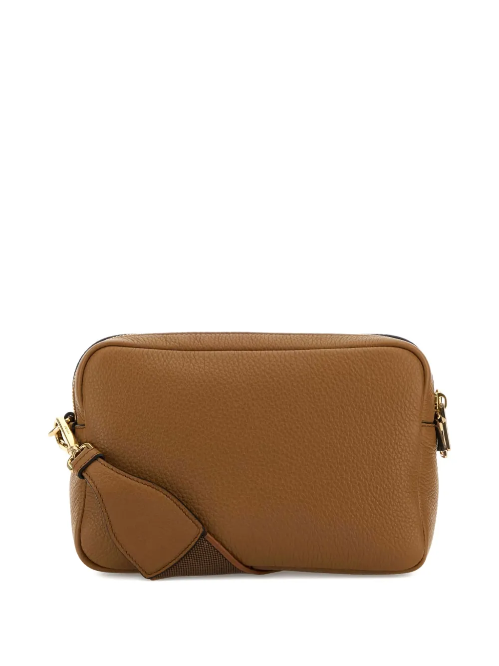 Prada Leren crossbodytas met textuur Bruin