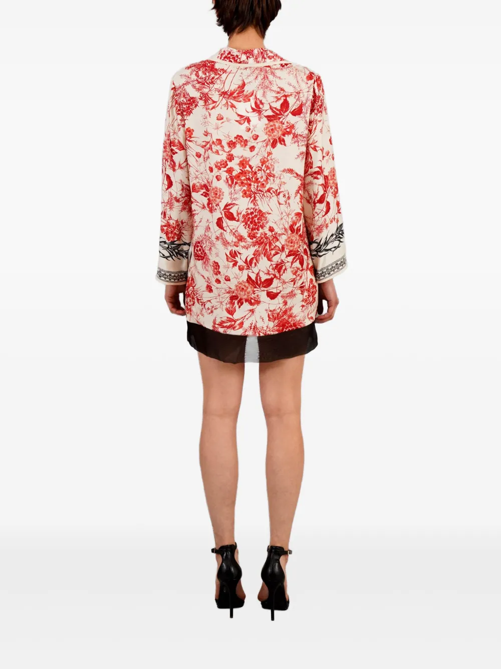 Shop Simona Corsellini Printed Dress In Red