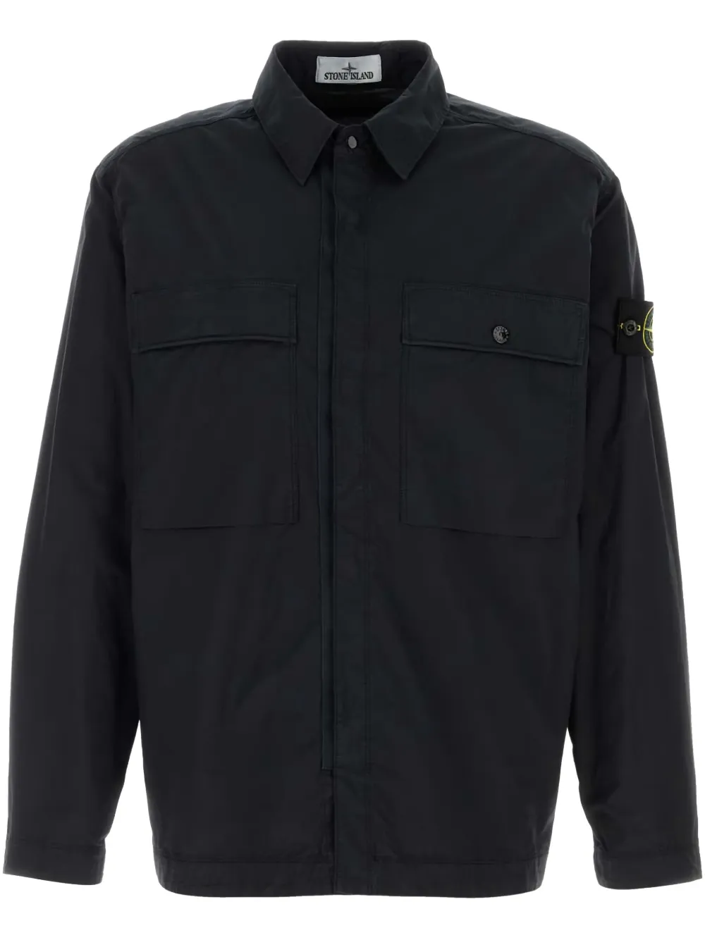 Stone Island camisa con motivo Compass | azul | Image 1
