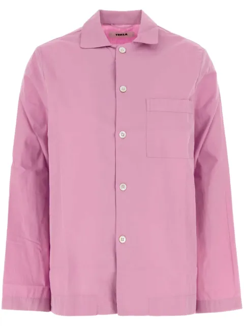 TEKLA poplin pyjama top