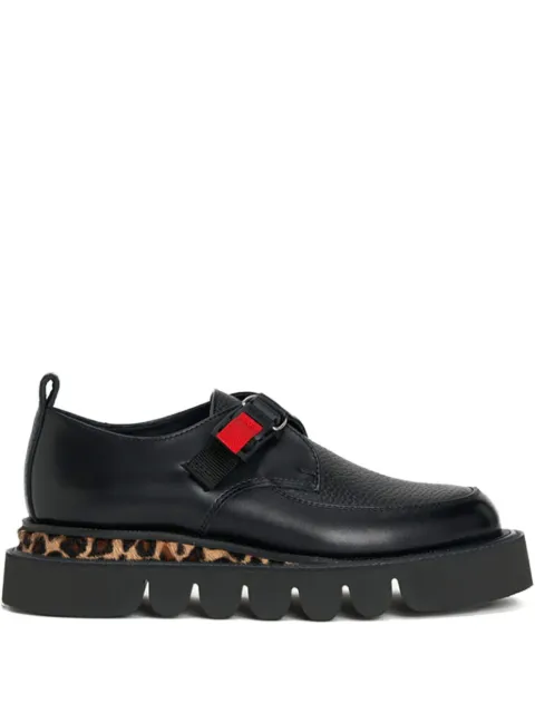 Hender Scheme 豹纹厚底系带鞋