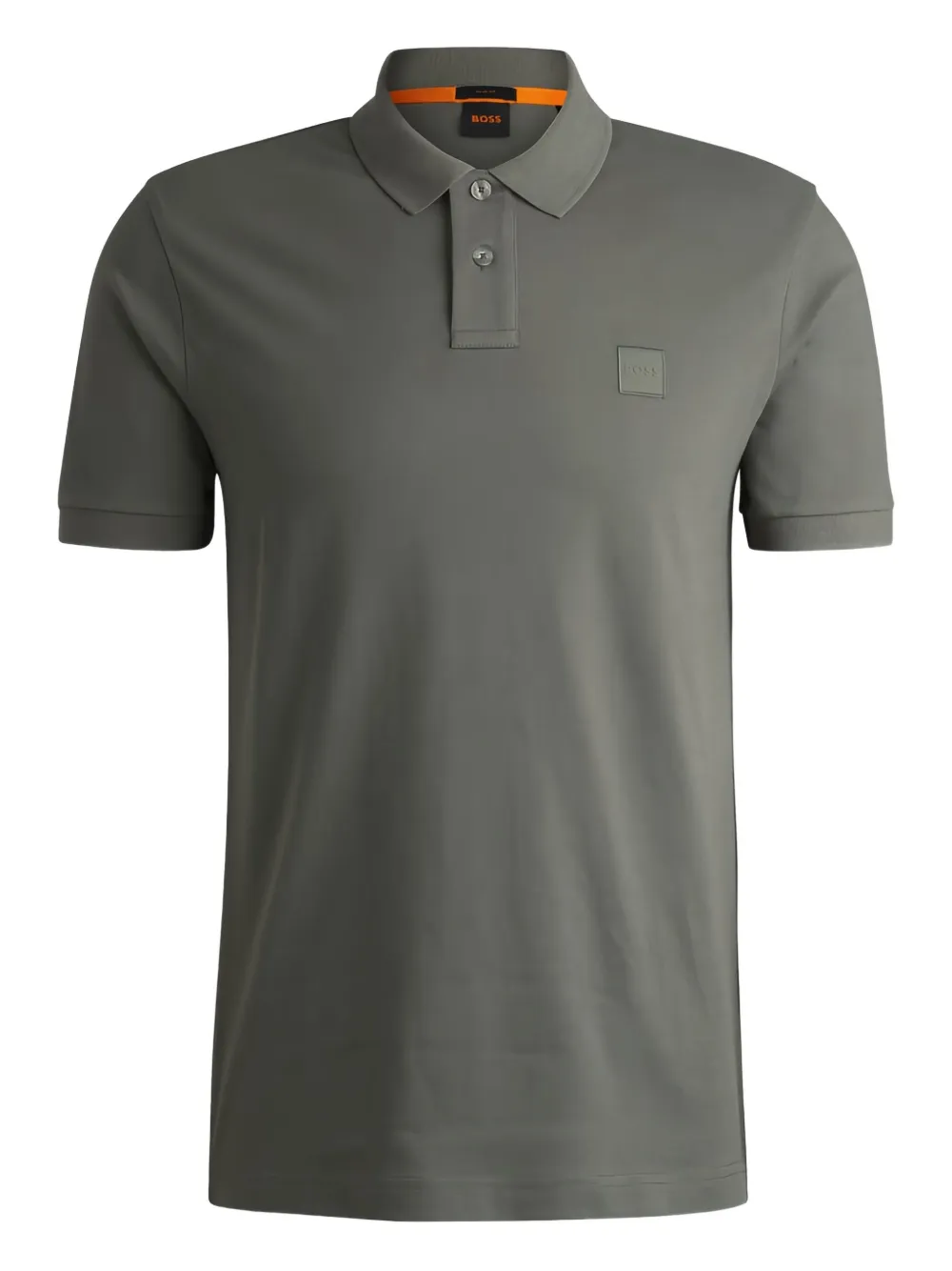 BOSS Passenger piqué polo shirt – Grey
