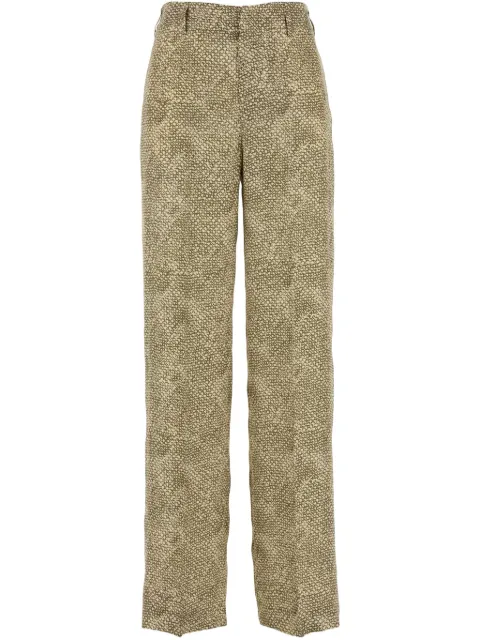 PT Torino pantalones estampados de satén