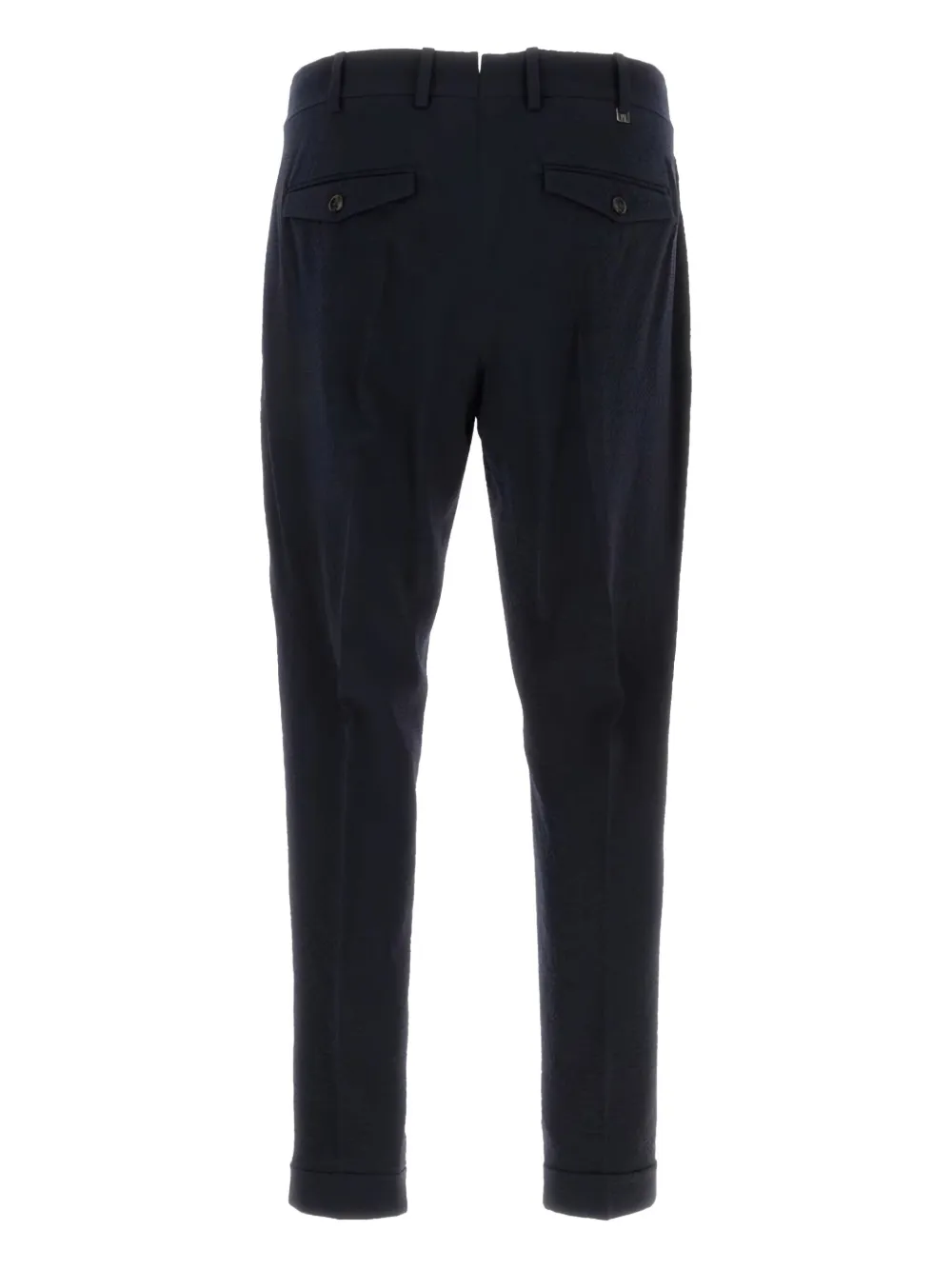 PT Torino Broek met textuur - Blauw