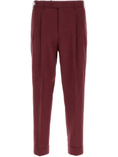 PT Torino turn-up hem tapered trousers