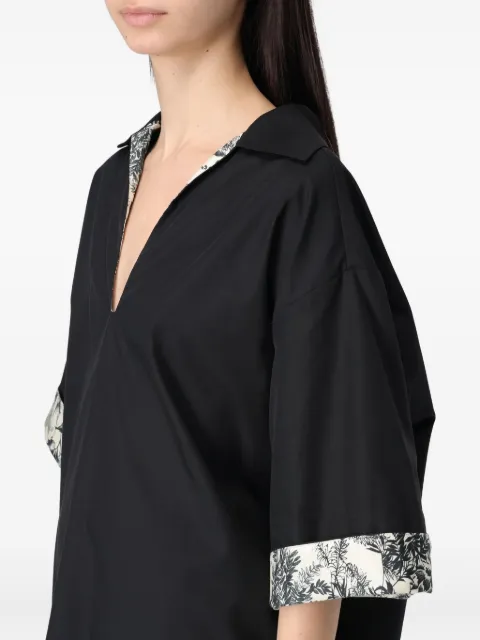 SIMONA CORSELLINI printed-cuff blouse